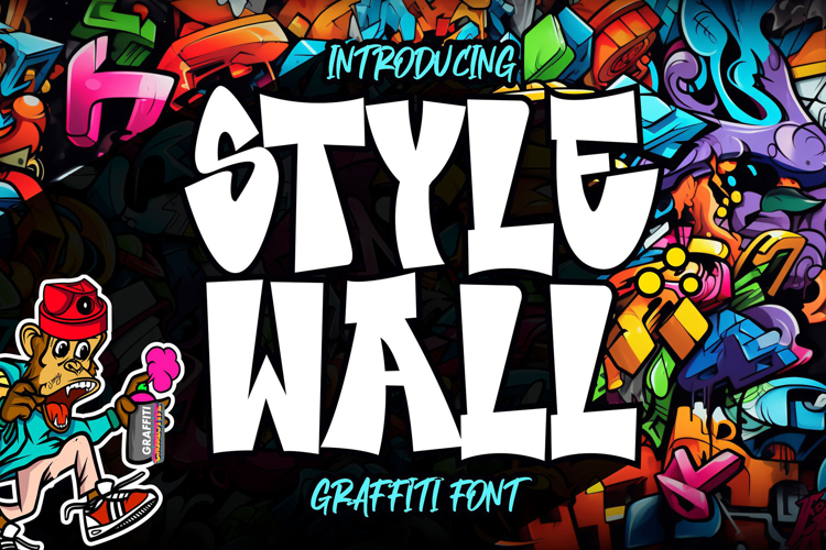 Style Wall | Energetic and Bold Urban Graffiti Font
