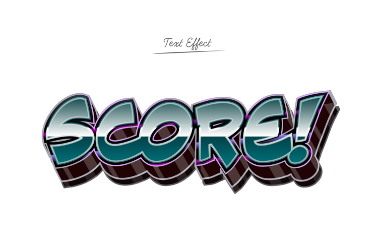 graffiti typography style text effect editable