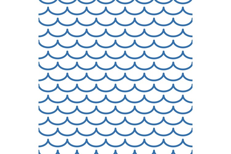 Wavy curved lines. Seamless natural textile motif
