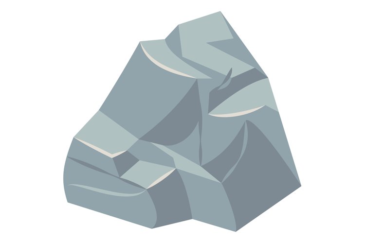 Stone form. Natural rock rough solid shape example image 1