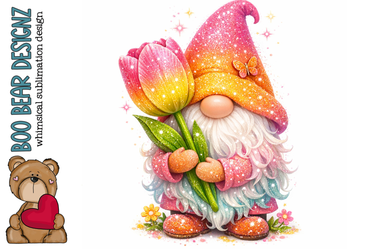 Spring Gnome Clipart
