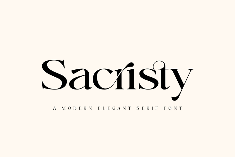 Sacristy | A Classy and Elegant Serif Font