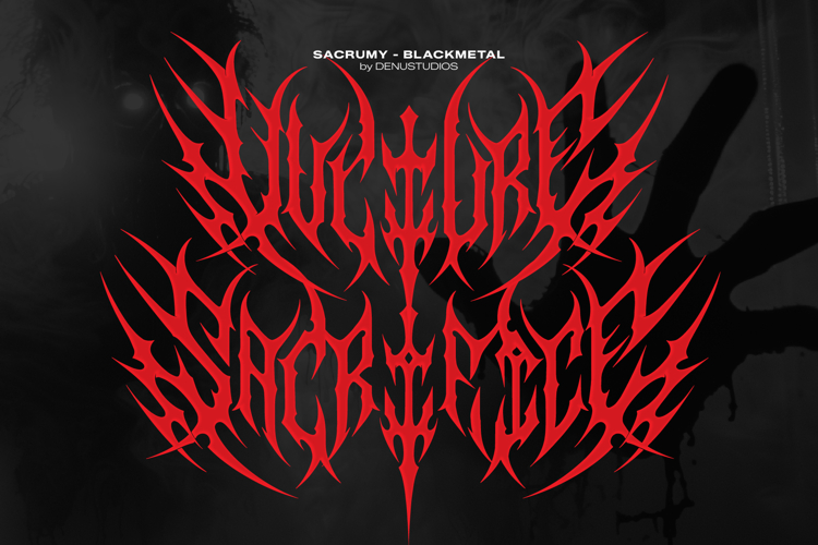 Sacrumy | Black Metal Font