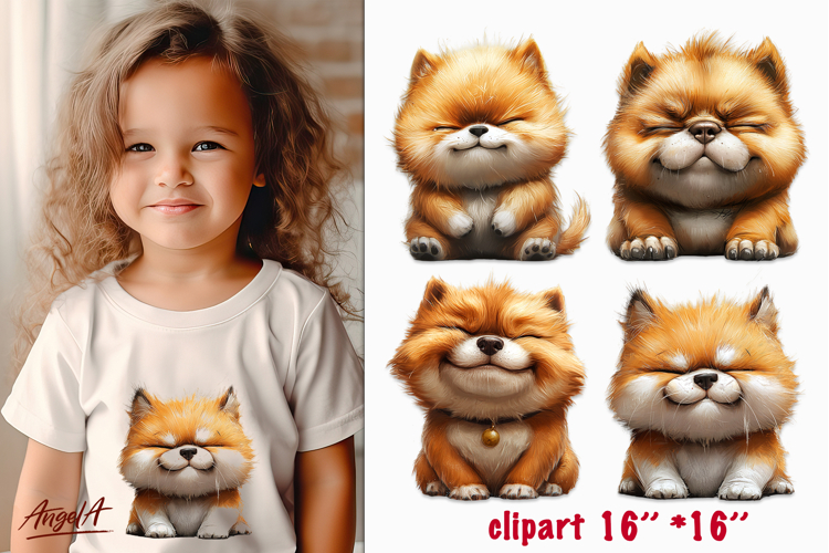 Sad dog clipart, happy dogs Chow chow clipart PNG
