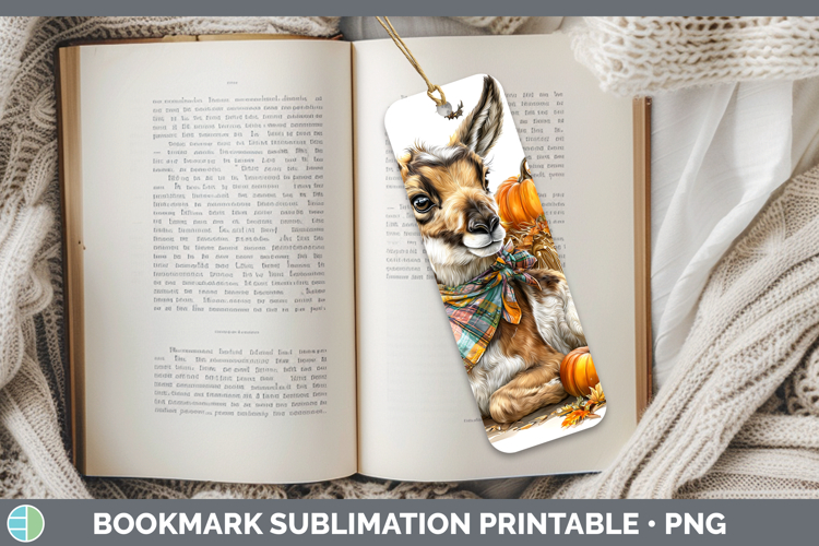 Safari Bandana Halloween Antelope Bookmark Sublimation Print