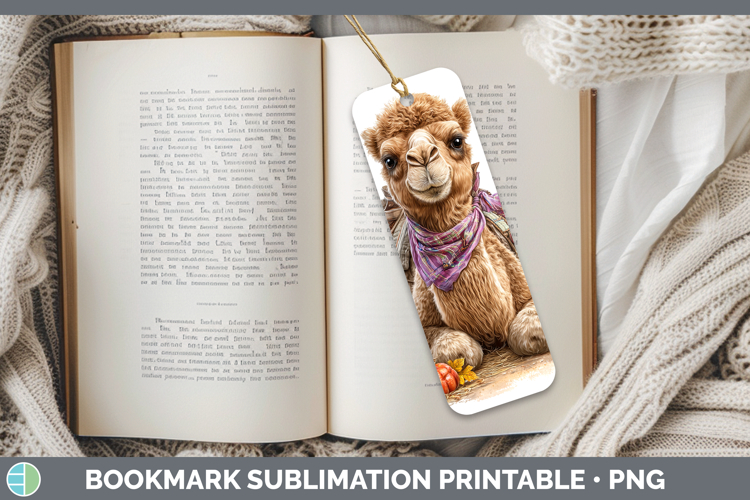 Safari Bandana Halloween Camel Bookmark Sublimation Printabl