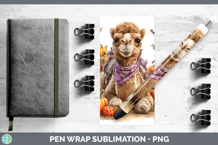 Safari Bandana Halloween Camel Pen Wrap Sublimation Pen Desi