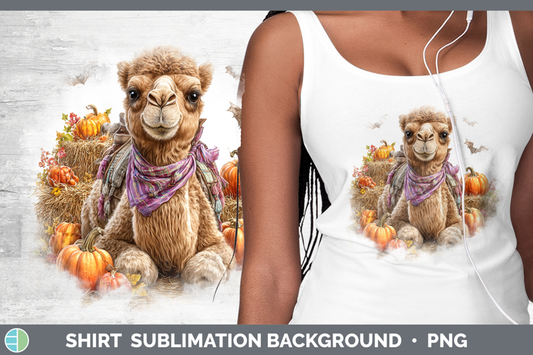 Safari Bandana Halloween Camel Shirt Sublimation Background