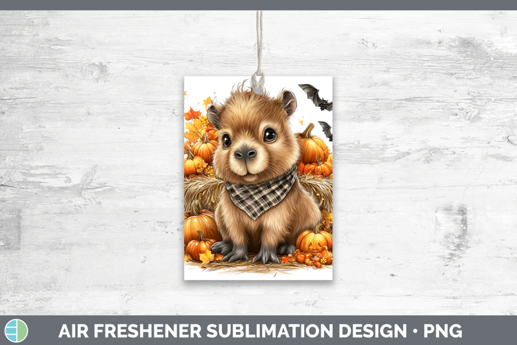 Safari Bandana Halloween Capybara Air Freshener Sublimation