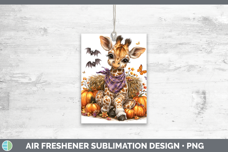 Safari Bandana Halloween Giraffe Air Freshener Sublimation C