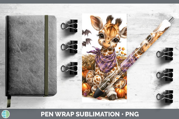Safari Bandana Halloween Giraffe Pen Wrap Sublimation Pen De