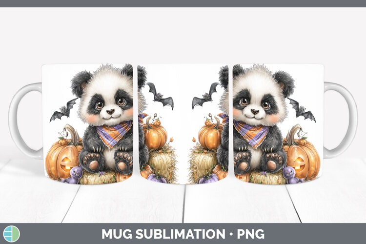 GorgeousSafari Bandana Halloween Mug Wrap design.