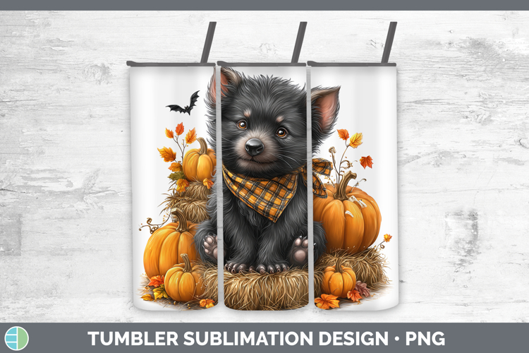 Safari Bandana Halloween Tasmanian Devil Tumbler Sublimation