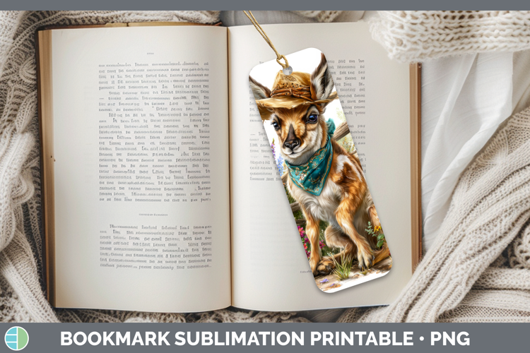 Antelope Bookmark Safari Bandana Summer Sublimation Printabl