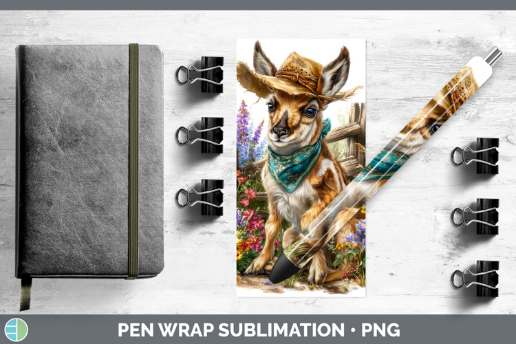 Antelope Pen Wrap Safari Bandana Summer Sublimation Pen Desi