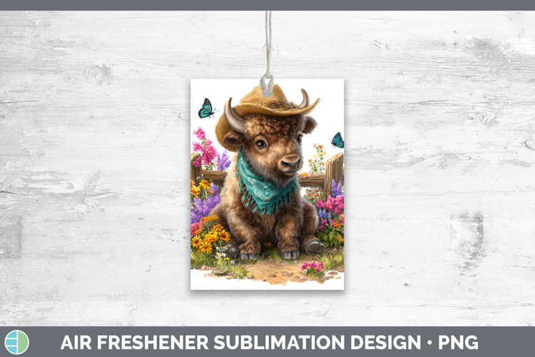 Buffalo Air Freshener Safari Bandana Summer Sublimation Car
