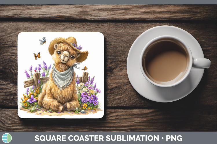 Camel Square Coaster Safari Bandana Summer Sublimation Coast