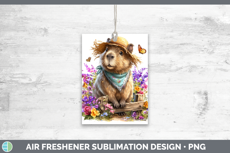 Capybara Air Freshener Safari Bandana Summer Sublimation Car