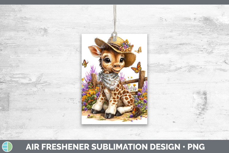 Giraffe Air Freshener Safari Bandana Summer Sublimation Car