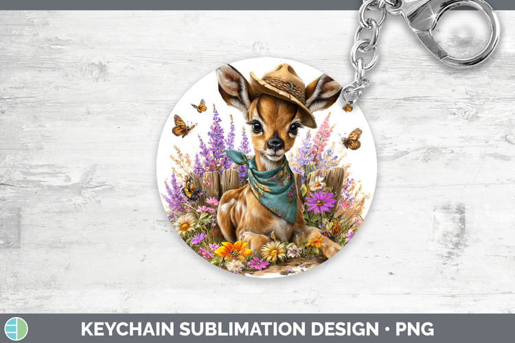 Impala Keychain Safari Bandana Summer Sublimation Keyring De