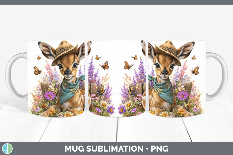 Impala Mug Wrap Safari Bandana Summer Sublimation Coffee Cup