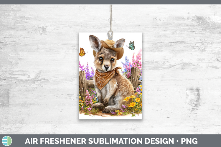 Kangaroo Air Freshener Safari Bandana Summer Sublimation Car