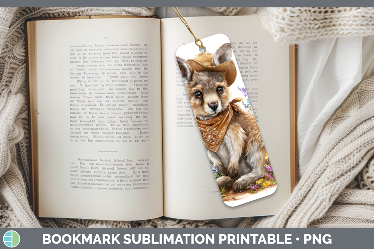 Kangaroo Bookmark Safari Bandana Summer Sublimation Printabl