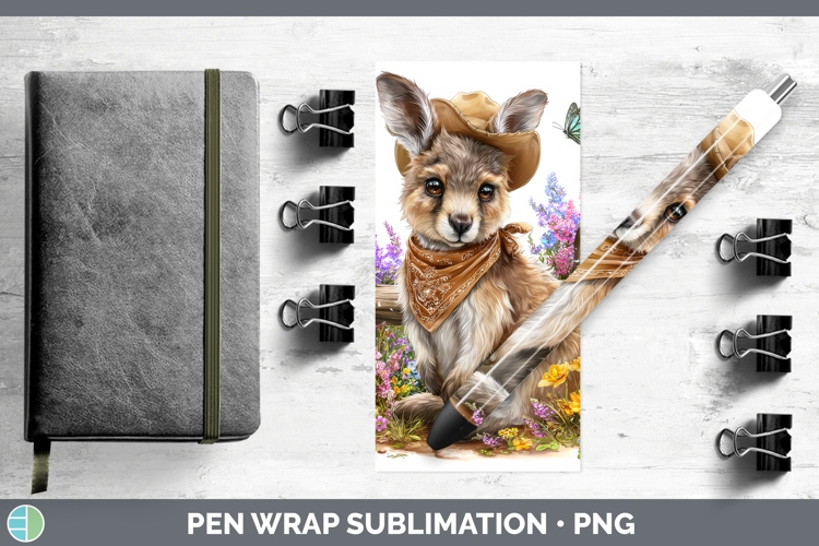 Kangaroo Pen Wrap Safari Bandana Summer Sublimation Pen Desi