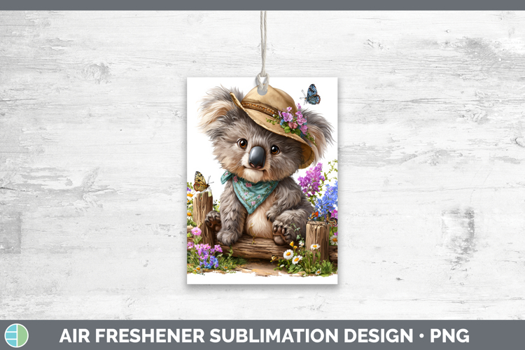 Koala Air Freshener Safari Bandana Summer Sublimation Car Fr