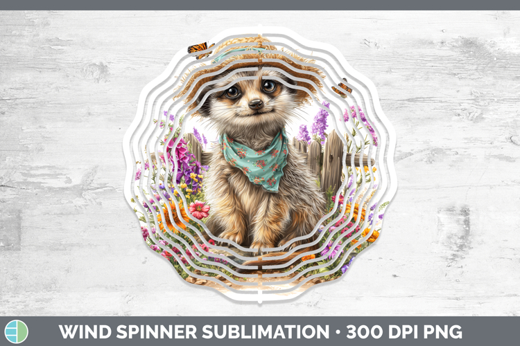 Meerkat Wind Spinner Safari Bandana Summer Sublimation Spinn