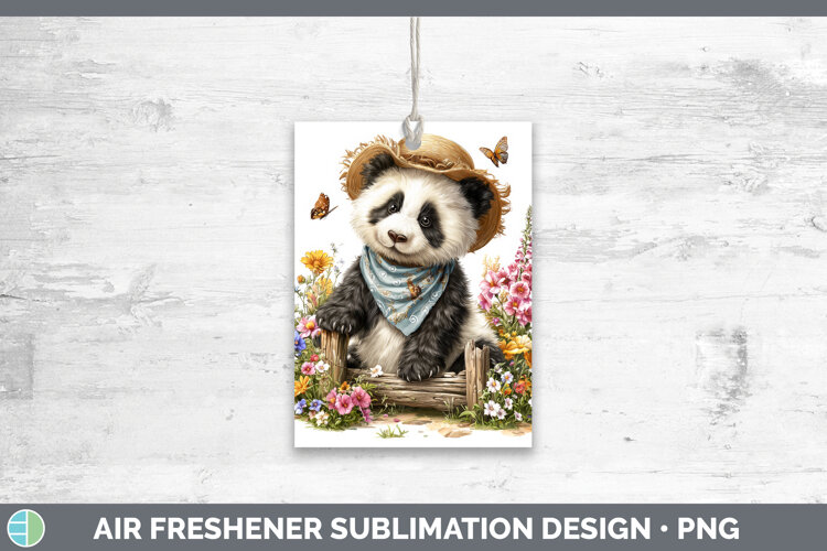 Panda Bear Air Freshener Safari Bandana Summer Sublimation C