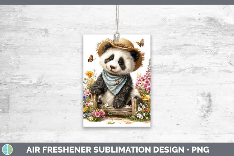Panda Bear Air Freshener Safari Bandana Summer Sublimation C