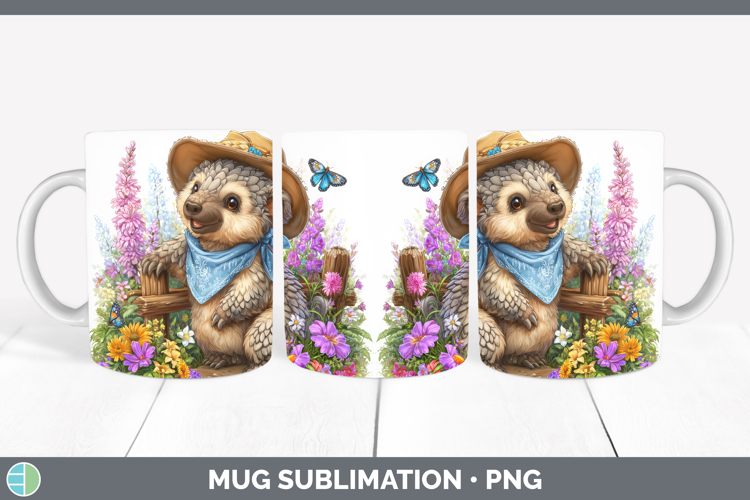 Pangolin Mug Wrap Safari Bandana Summer Sublimation Coffee C