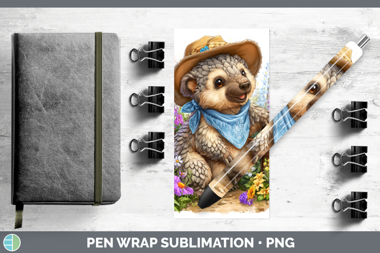 Pangolin Pen Wrap Safari Bandana Summer Sublimation Pen Desi