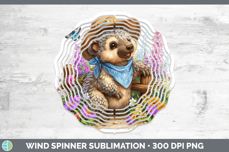Pangolin Wind Spinner Safari Bandana Summer Sublimation Spin