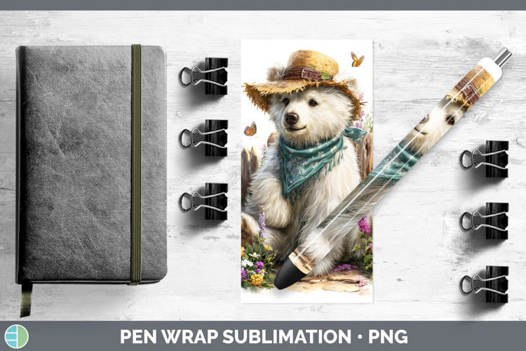 Polar Bear Pen Wrap Safari Bandana Summer Sublimation Pen De