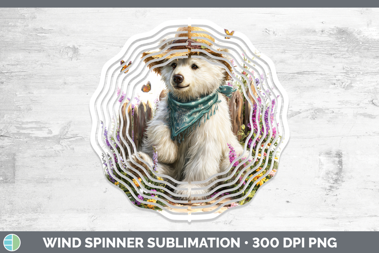 Polar Bear Wind Spinner Safari Bandana Summer Sublimation Sp