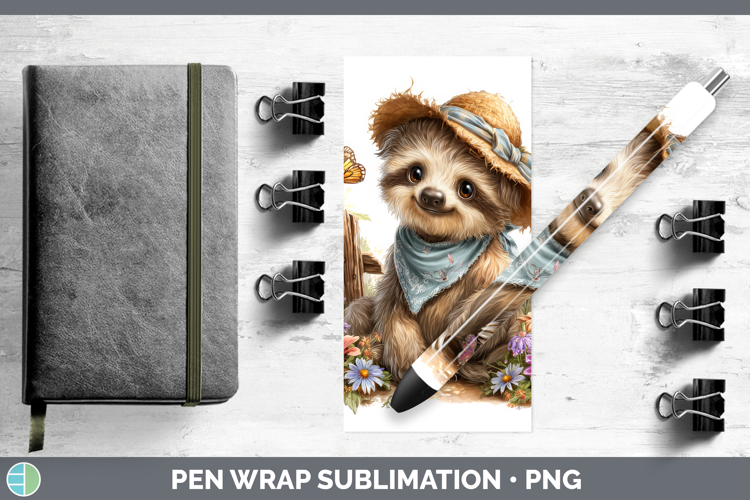 Sloth Pen Wrap Safari Bandana Summer Sublimation Pen Designs