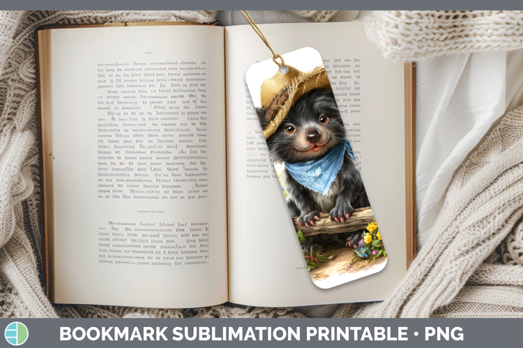 Tasmanian Devil Bookmark Safari Bandana Summer Sublimation P
