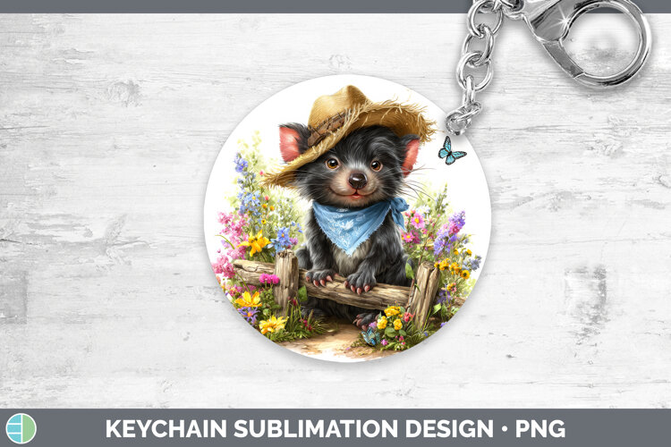 GorgeousSafari Bandana Summer Keychain design.