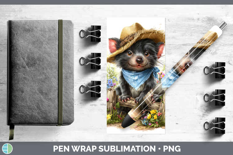 Tasmanian Devil Pen Wrap Safari Bandana Summer Sublimation P
