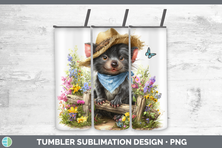 Tasmanian Devil Tumbler Safari Bandana Summer Sublimation 20