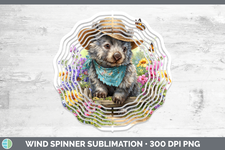 Wombat Wind Spinner Safari Bandana Summer Sublimation Spinne