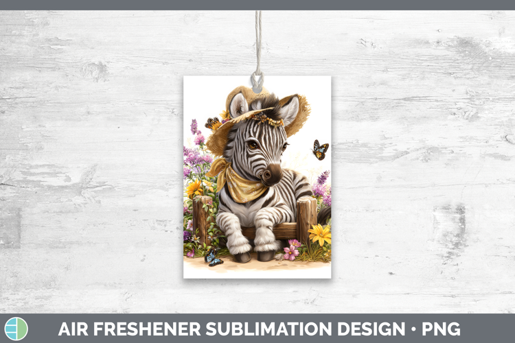 Zebra Air Freshener Safari Bandana Summer Sublimation Car Fr