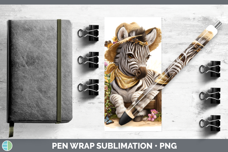 Zebra Pen Wrap Safari Bandana Summer Sublimation Pen Designs