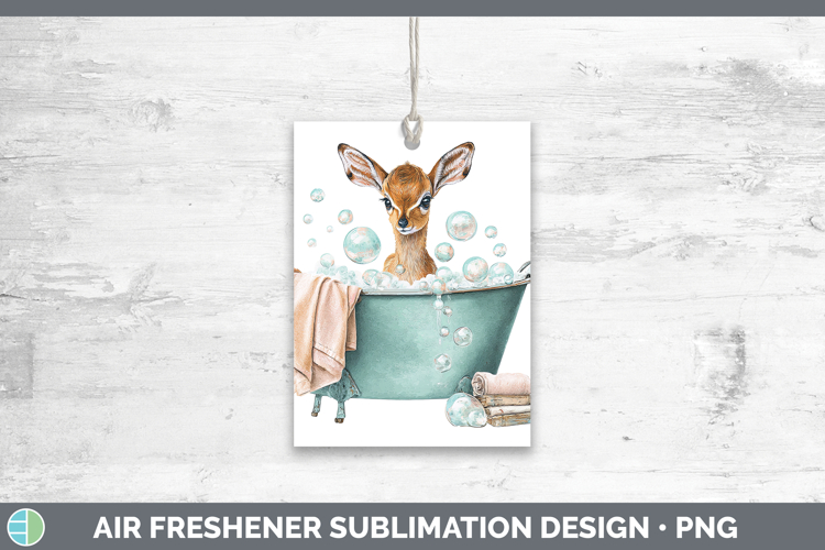 Impala Safari Bathtub Air Freshener Sublimation Design