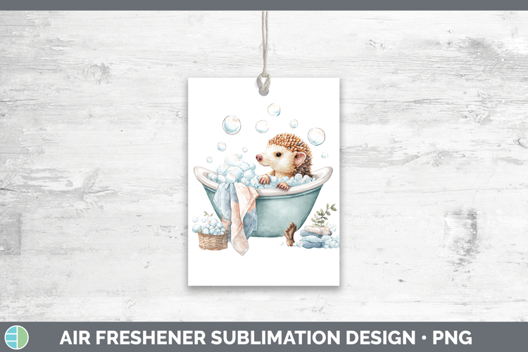 Pangolin Safari Bathtub Air Freshener Sublimation Design