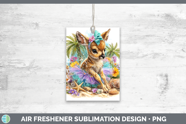 Safari Beach Antelope Air Freshener Sublimation Car Freshene