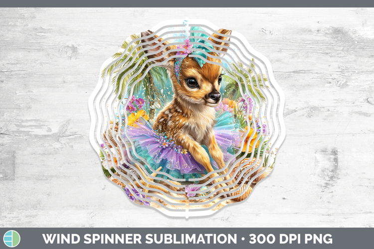 Safari Beach Antelope Wind Spinner Sublimation Spinner Desig