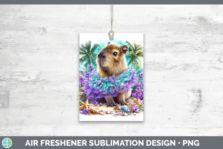 Safari Beach Capybara Air Freshener Sublimation Car Freshene